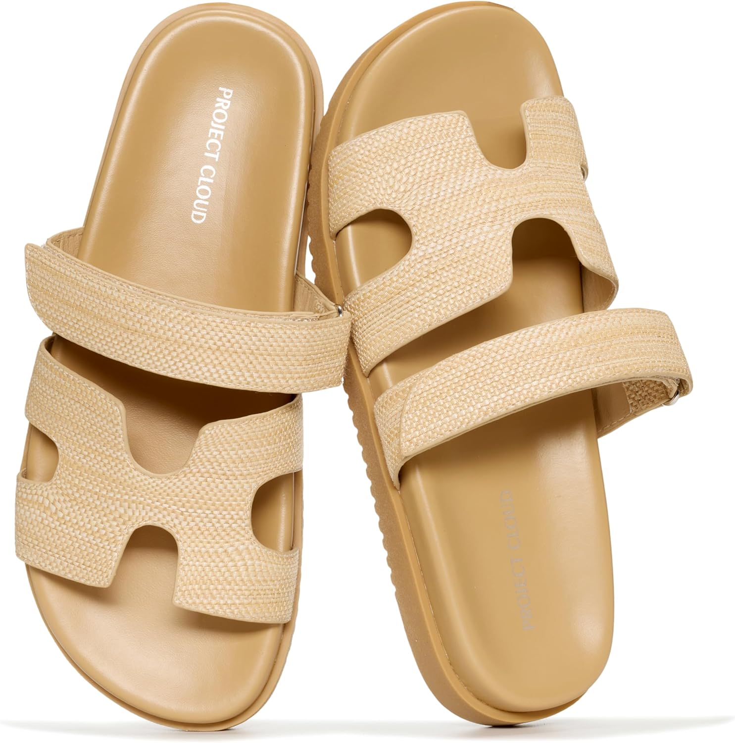 Project Cloud 100% Genuine Leather Womens Sandals - Stylish & Comfy Sandals for Women Footwear with Plush & Soft Insole - Slip-resistant Slides for Women - Image 7