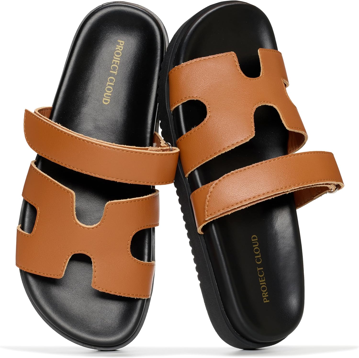 Project Cloud 100% Genuine Leather Womens Sandals - Stylish & Comfy Sandals for Women Footwear with Plush & Soft Insole - Slip-resistant Slides for Women - Image 8