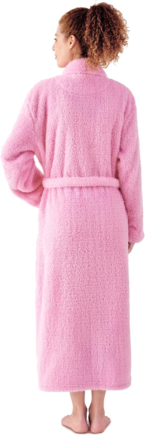 KORBLISS Robes for Women u2013 Premium Plush Fleece Long Bathrobe for Women with Shawl Collar, Soft Warm Womens Robe