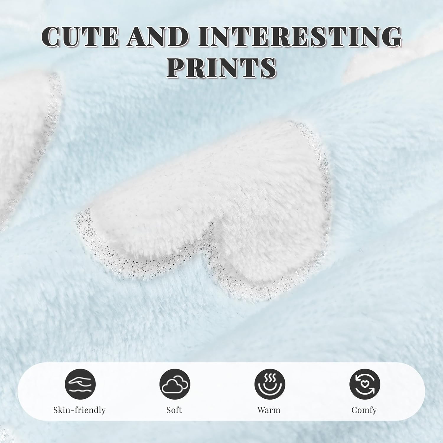 Alternative view of HEARTNICE Womens Flannel Hooded Robes, Soft Warm Long Printed Fluffy Women Bathrobe with Pockets for Shower House Loungewear