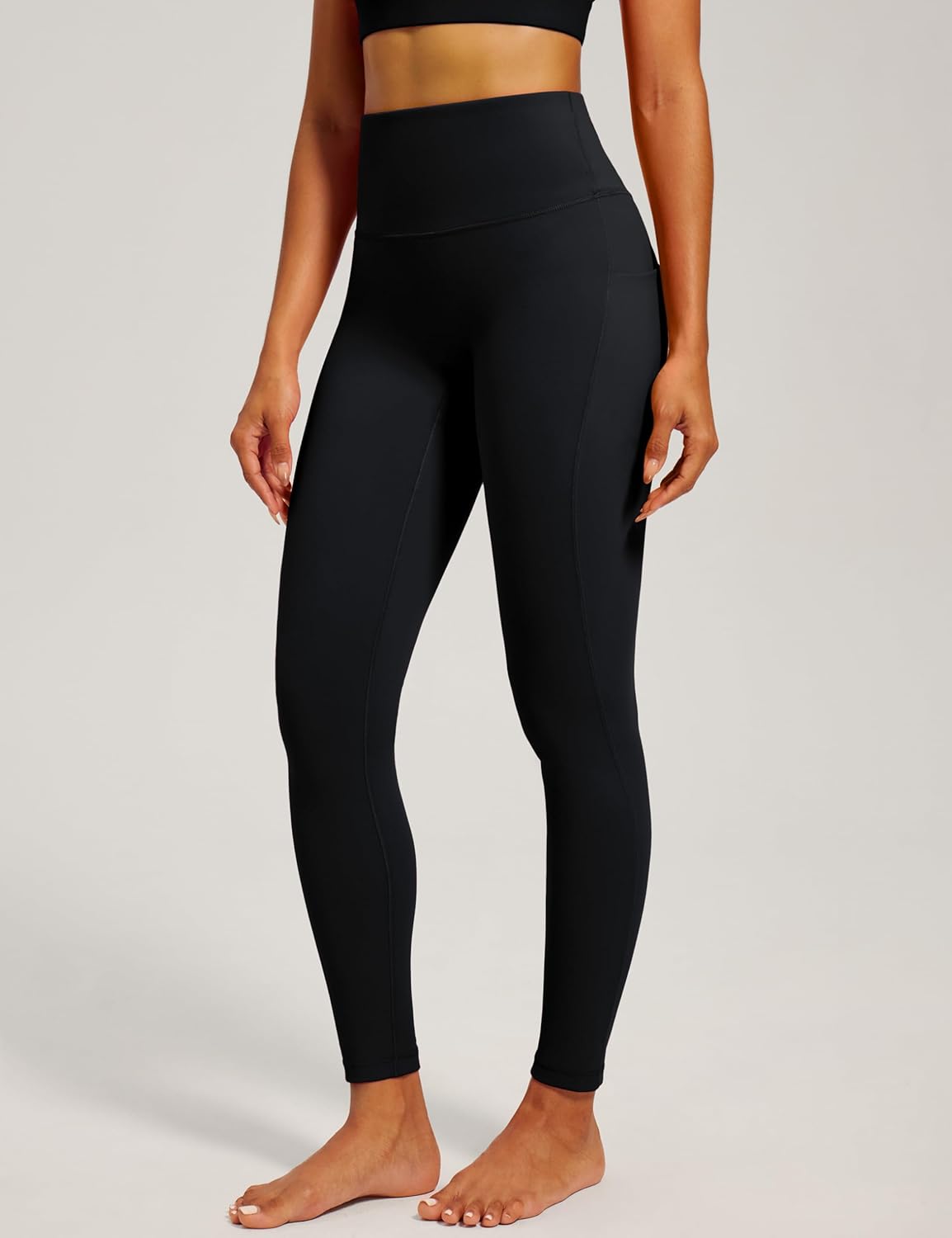 IUGA Womens Hidden Scrunch Butt Lifting Leggings Compression Gym Leggings with Pockets Booty Workout Yoga Pants Tummy Control