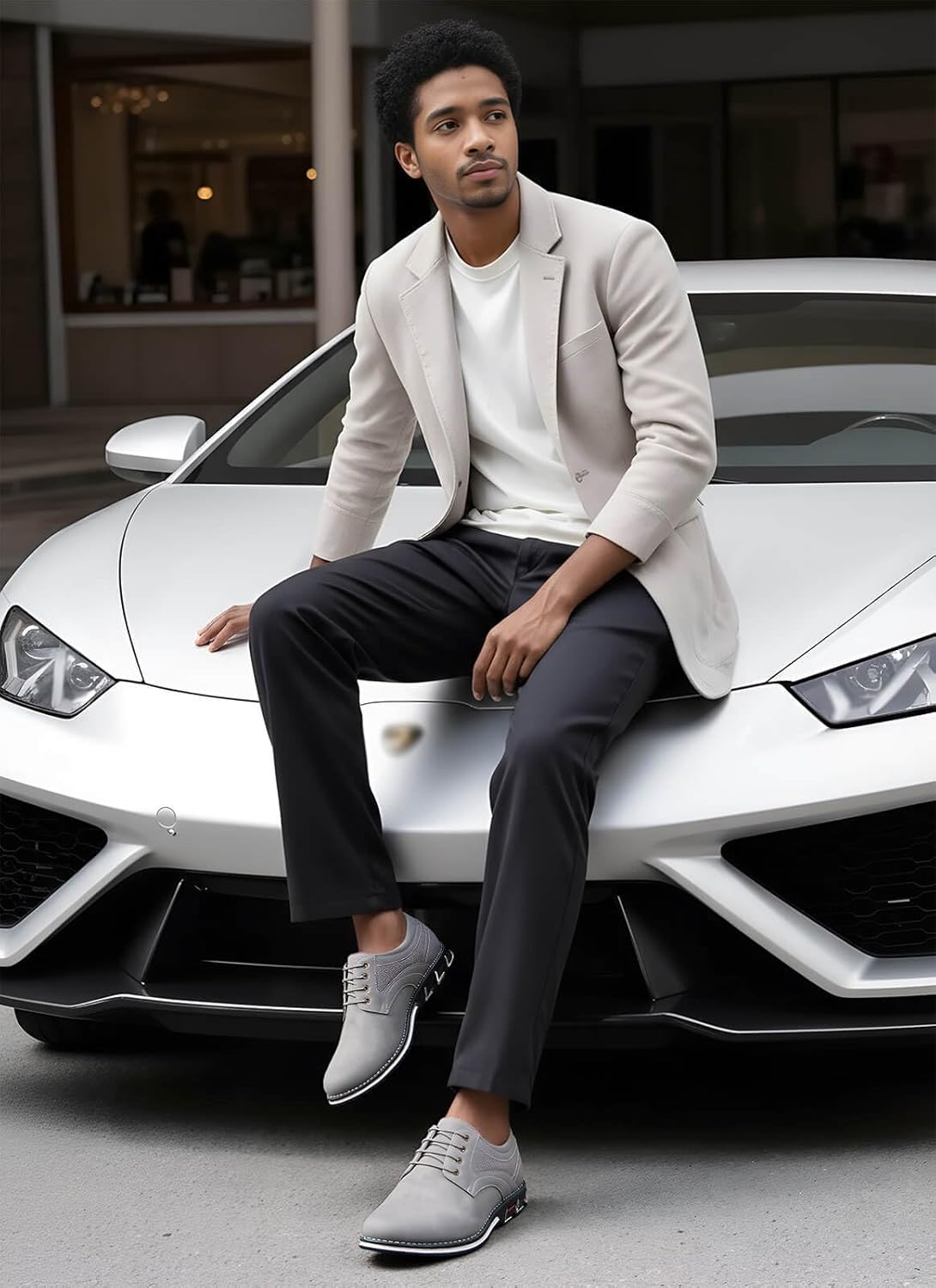 Men's Dress Shoes Comfort Soft Men Oxford Superior Flexural Leather Fashion Dress Sneakers Business Casual Derby Shoe