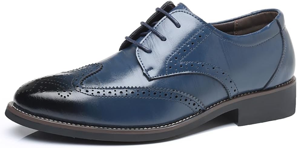 Alternative view of ZUAUOOT Men's Dress Shoes Classic Lace-Up Shoes Business Oxford Shoes for Men Wedding Party Fashion Wingtip Shoes