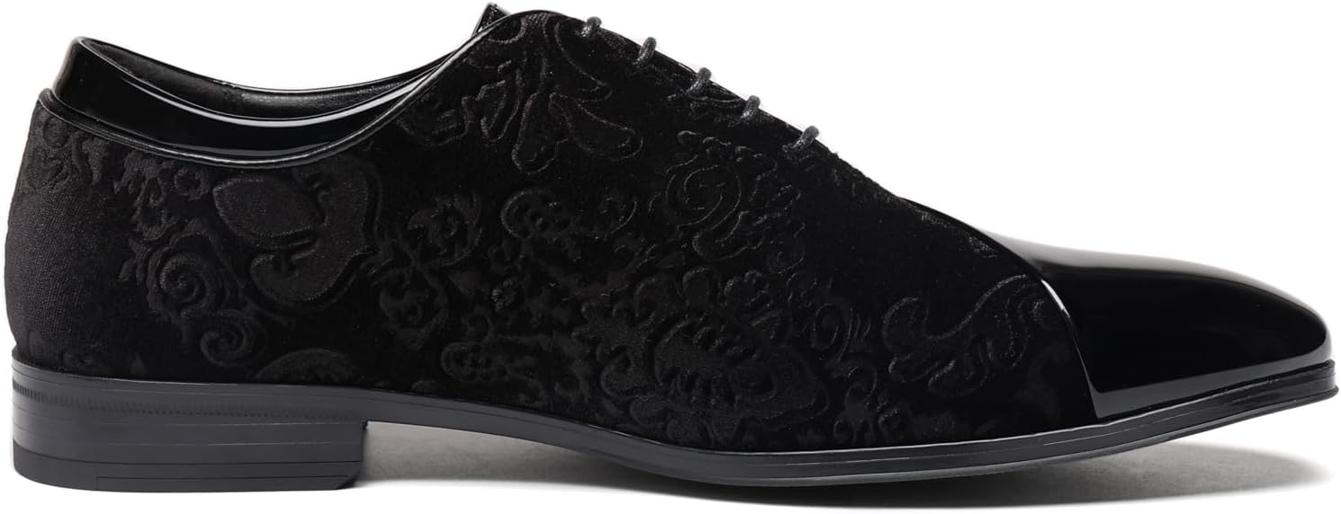 Alternative view of TYNDALL Mens Classic Oxford Modern Formal Lace Up Dress Shoes Wedding Shoe