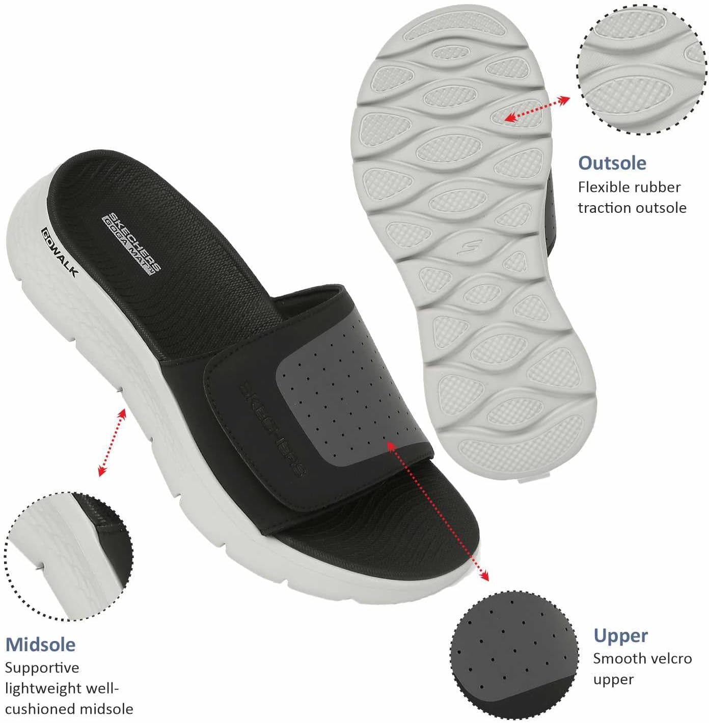 Alternative view of Skechers mens Go Walk Flex Sandal - Sandbar