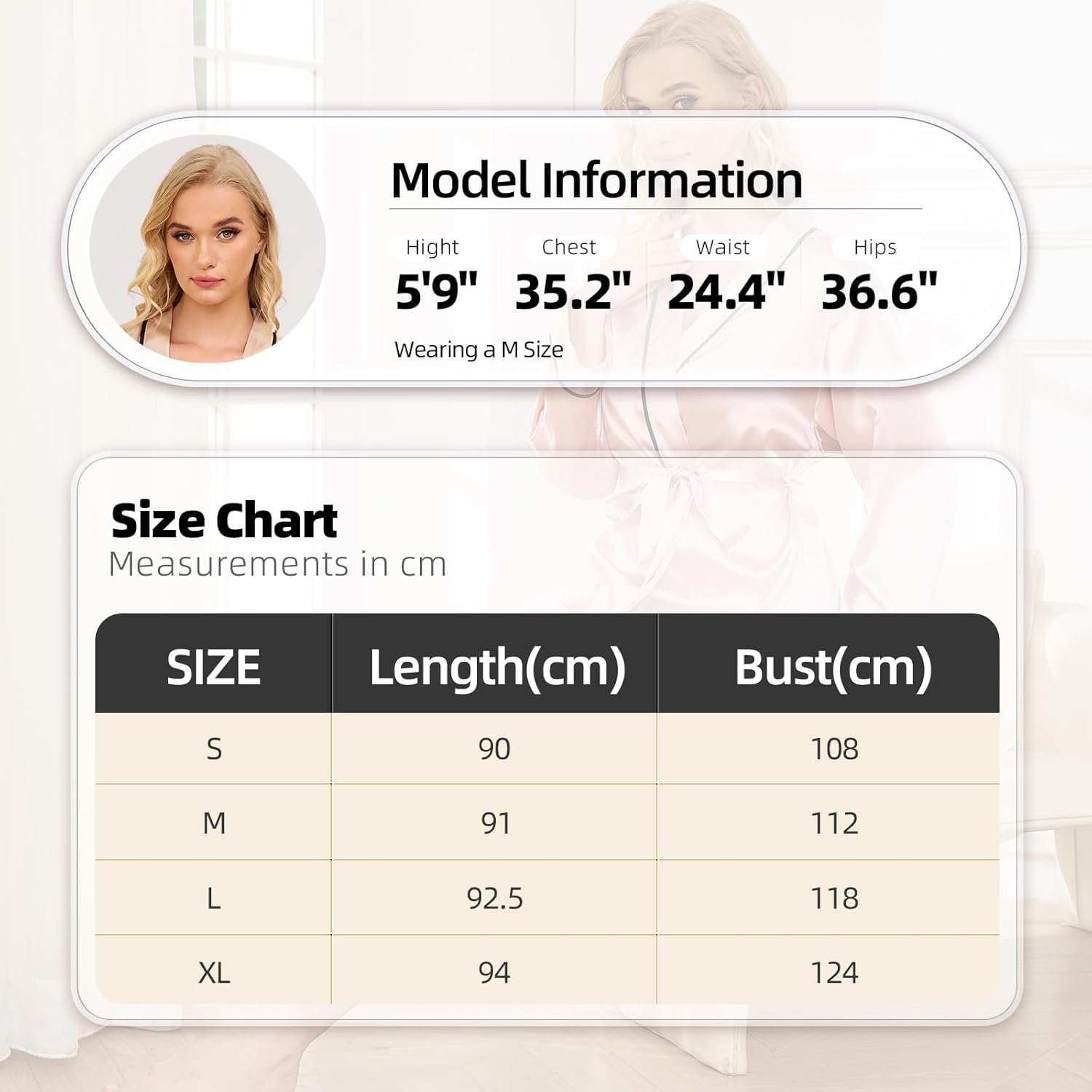 Alternative view of DingCo Satin Robes for Women Elegant Satin Kimono Silk Bathrobe for Wedding, Bridal Party, Silk Sleepwear, and Loungewear