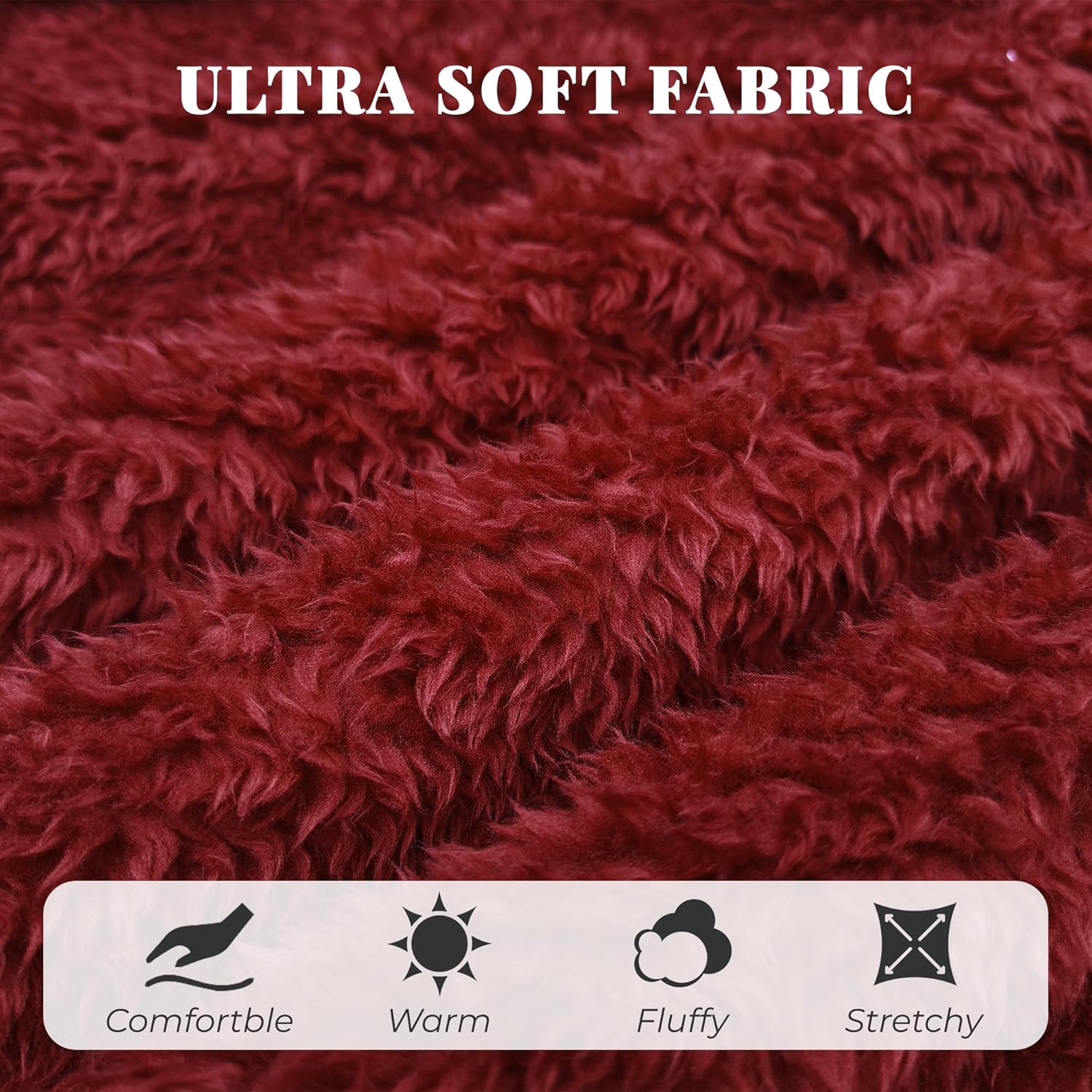 Alternative view of U2SKIIN Men Plush Fleece Hooded Robe, Soft Warm Long Bathrobe with Pockets, Cozy Shower Robe for Men Loungewear