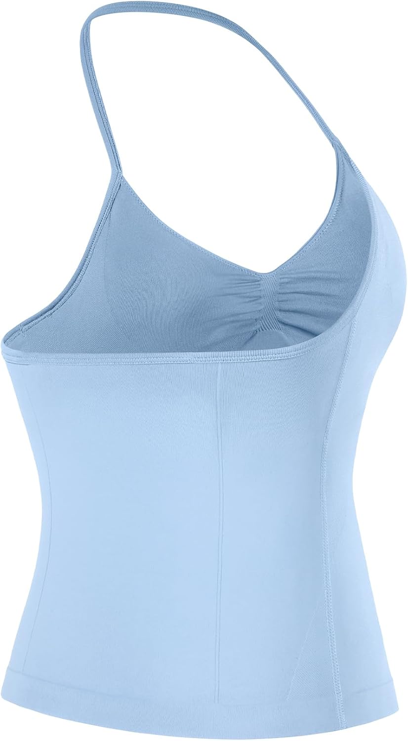 AUROLA Women's Influence Longline Strappy Halter Workout Tank Top