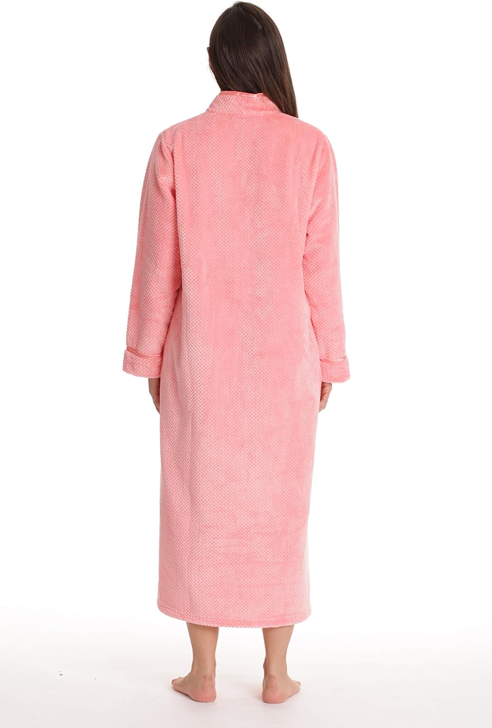 Alternative view of Just Love Textured Plush Zipper Lounger Robe for Women