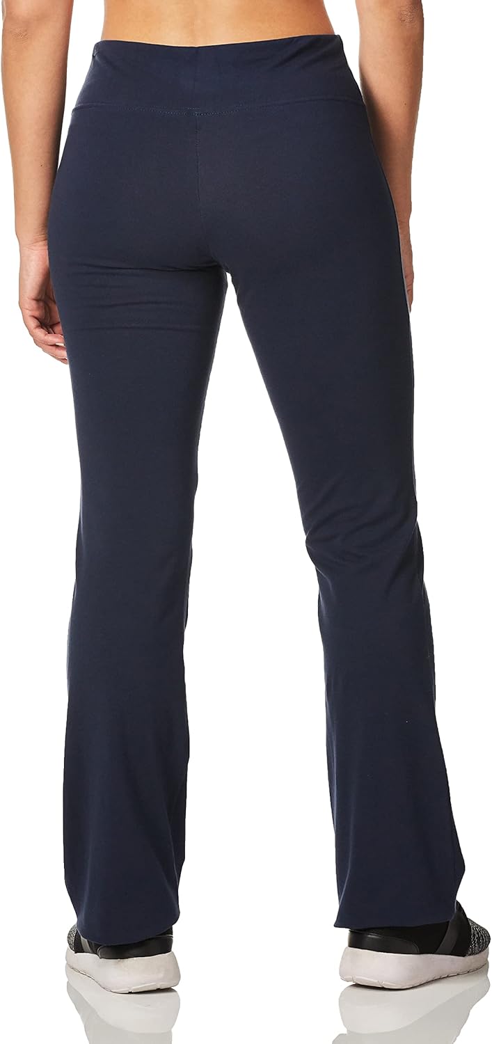 Jockey Women's Active Cotton Stretch Slim Bootleg Yoga Pants