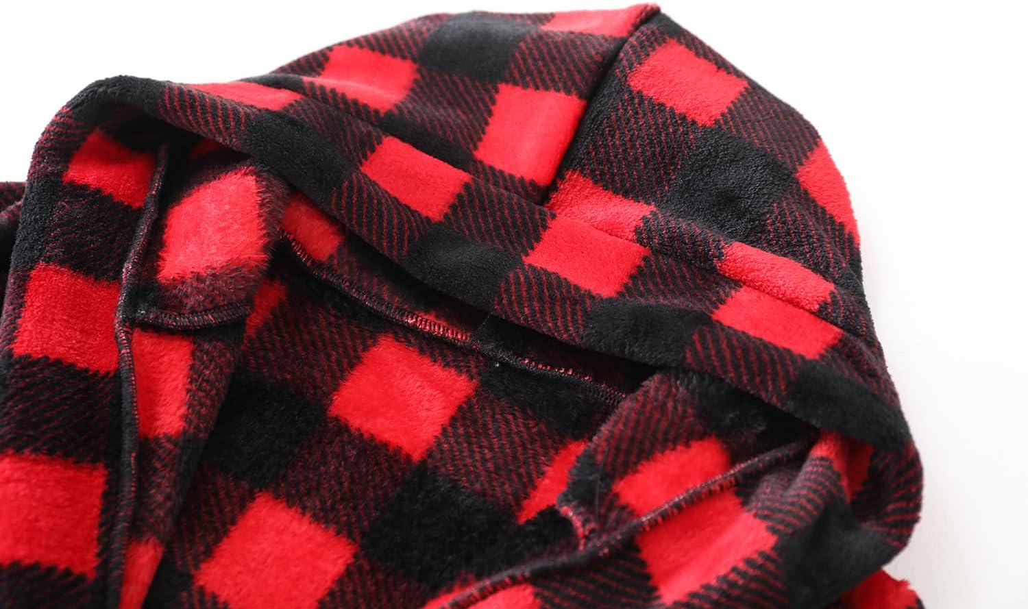 Alternative view of Umeyda Girls Fleece Hooded Robes, Warm Printed Bath Robe for Kids Soft Fuzzy Bathrobe for Gifts