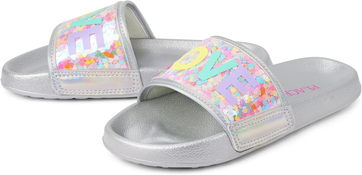 The Children's Place Girls Everday Slip on Slide Sandals