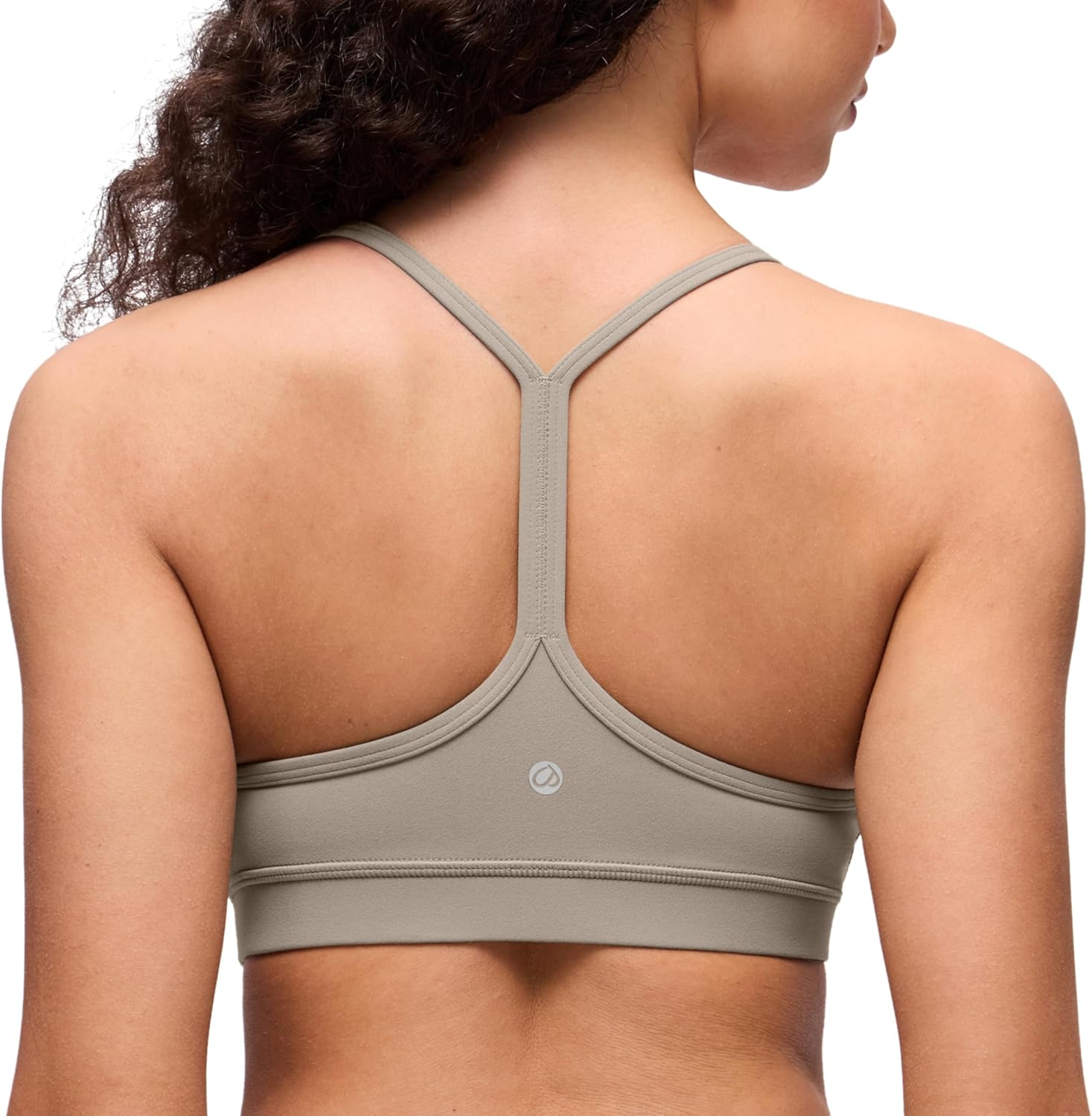 CRZ YOGA Butterluxe Y Back Sports Bras for Women - Padded Racerback Low Impact Spaghetti Thin Strap Workout Yoga Top - Image 8