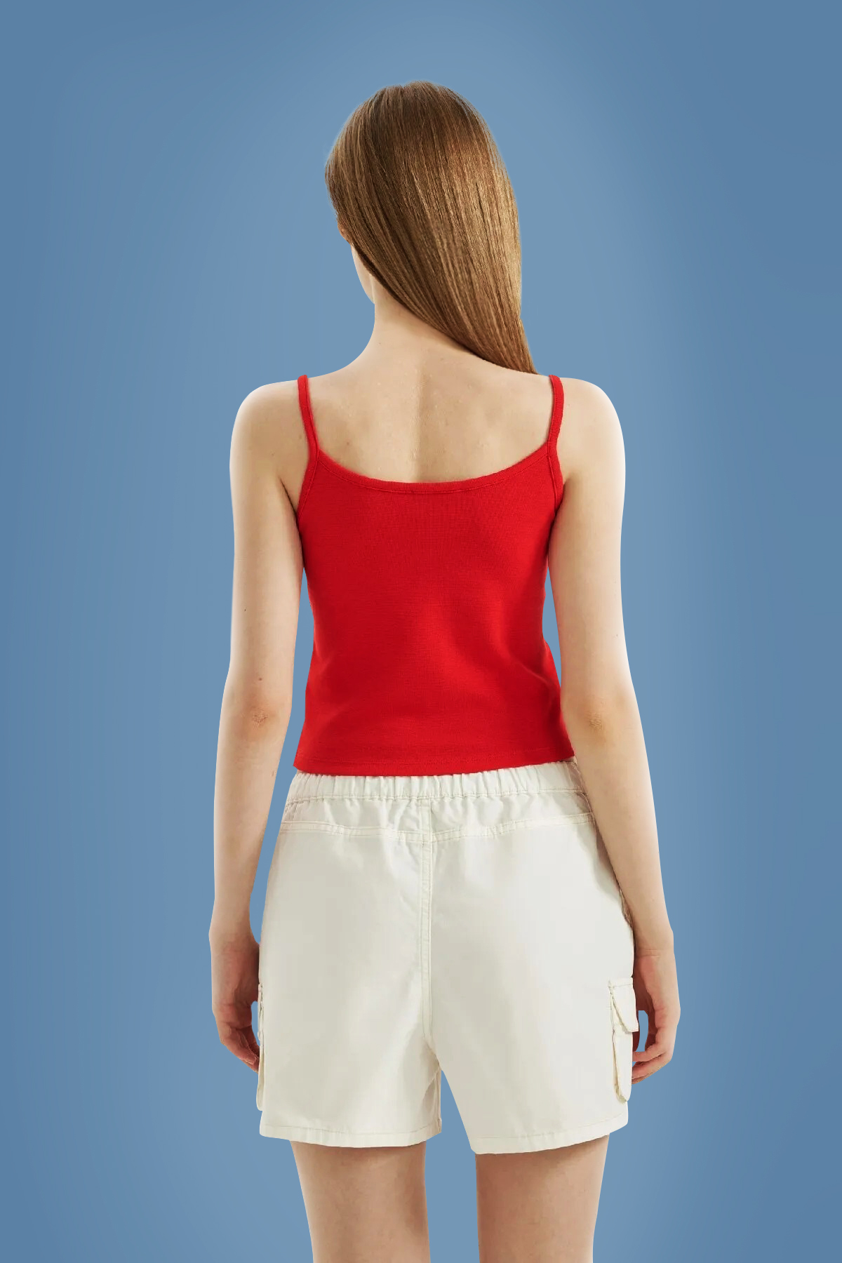 Cool Fitted Ribbed Sports Tank Top – Red | Hovystore