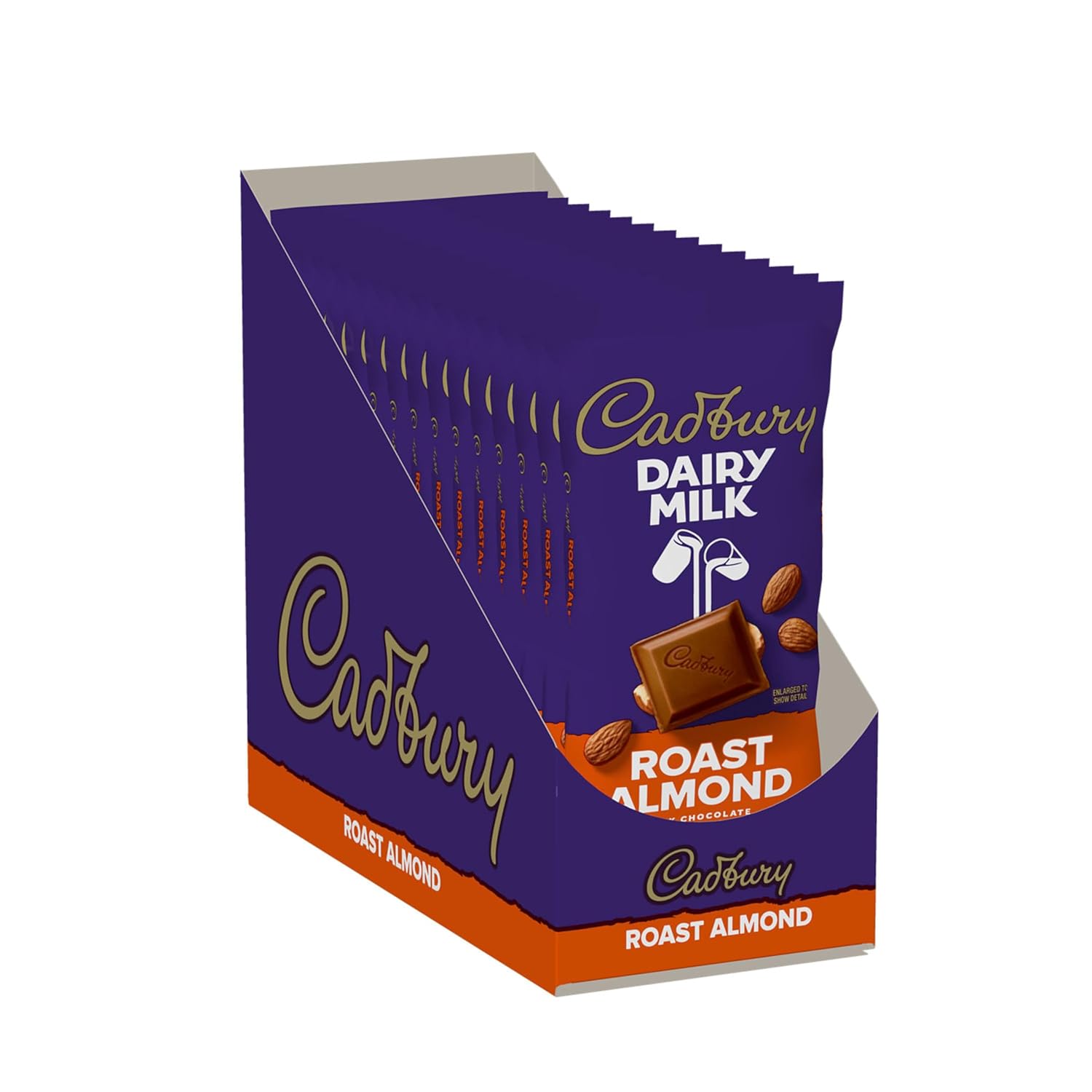 Alternative view of CADBURY DAIRY MILK Roast Almond Milk Chocolate Candy Bars, 3.5 oz (14 Count)