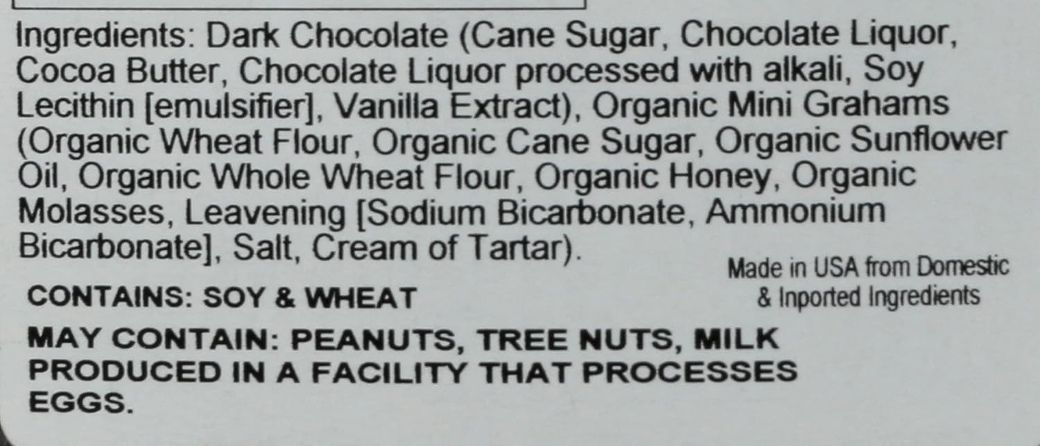 Alternative view of Nassau Candy, Dark Chocolate Mini Grahams, 11.5 Ounce