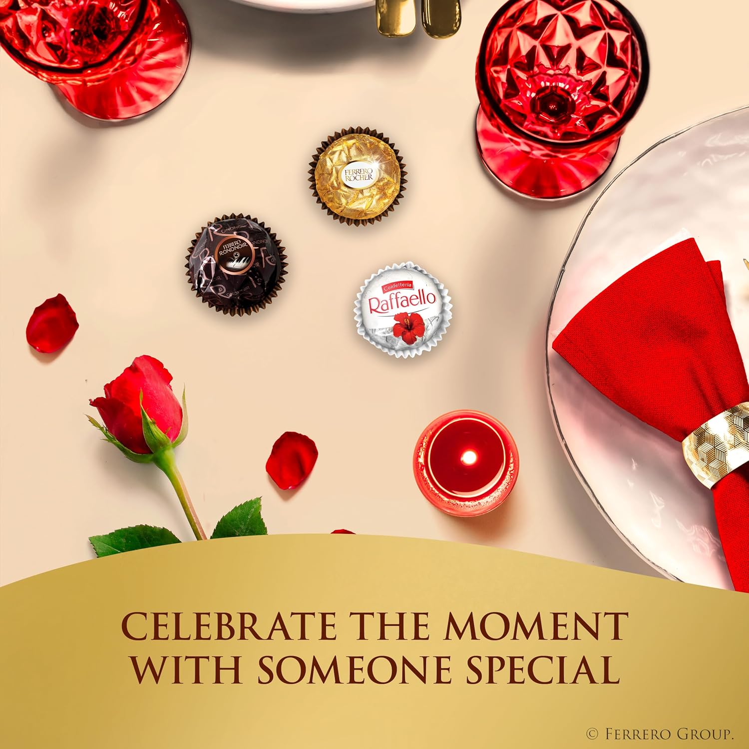 Alternative view of Ferrero Collection Gourmet Gift Box, 16 Assorted Confections with Hazelnut, Dark Chocolate and Coconut, 6.1 oz