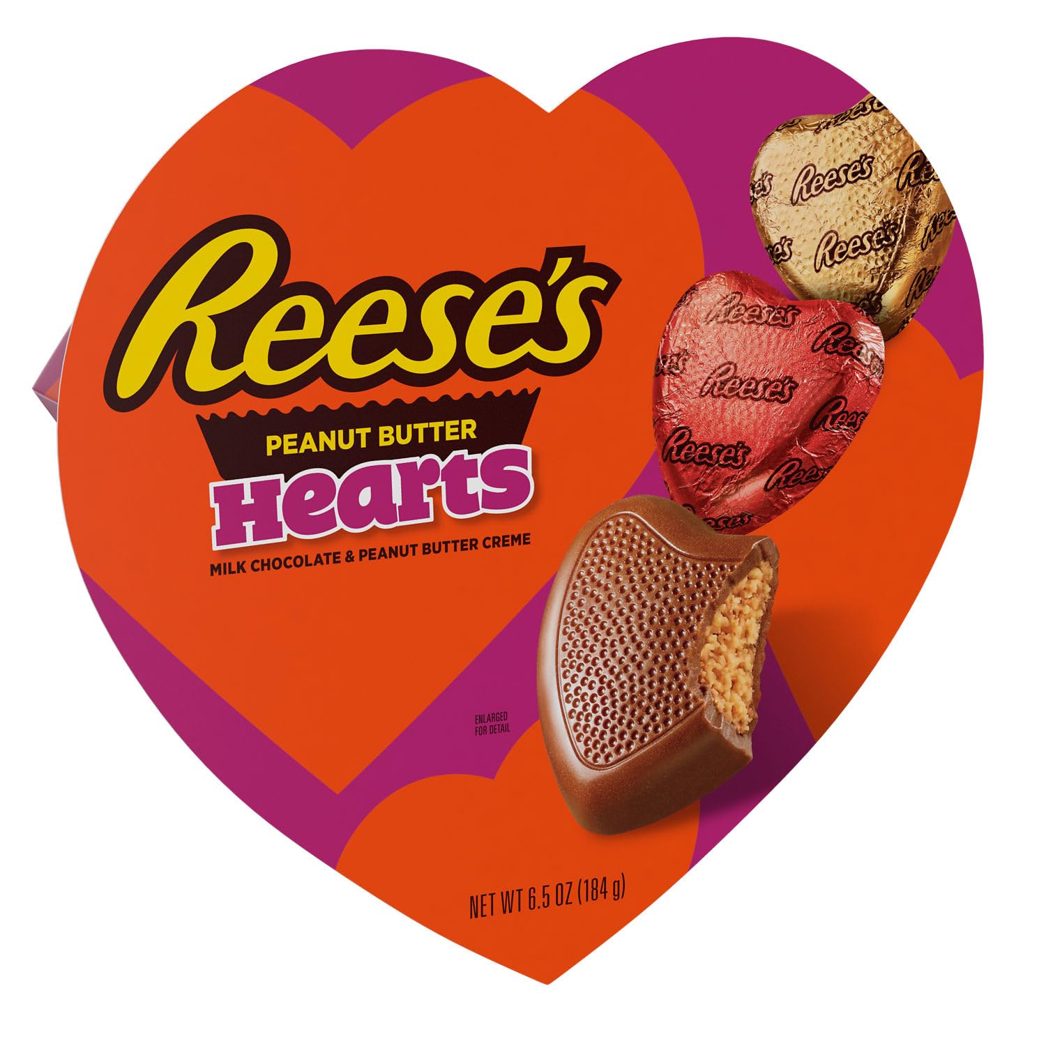 REESE'S Chocolate Peanut Butter Creme Hearts, Valentine's Candy Gift Box, 6.5 oz (Pack of 2) - Image 9