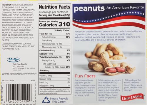 Little Debbie Nutty Bars, 12 Count