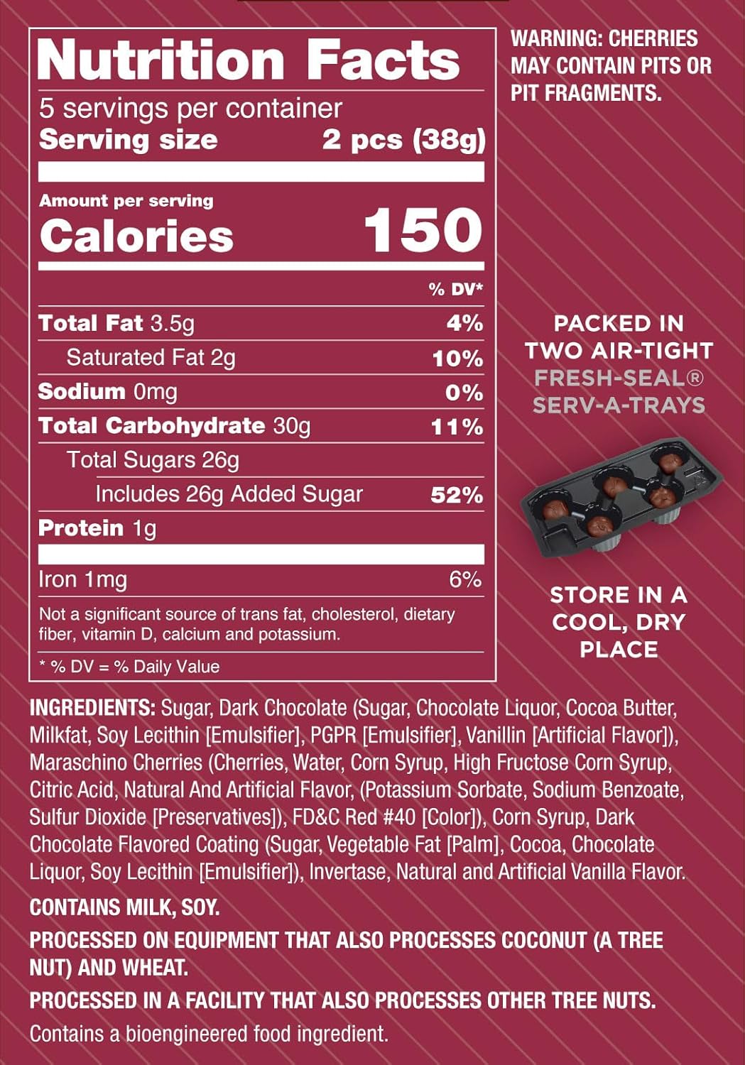 Queen Anne Dark Chocolate Covered Cordial Cherries | 6.6 oz (Pack of 4) | 10 Piece Gift Boxes | Whole Maraschino Cherry Creamy Filled Liquid Center | Holiday Party Chocolate Candy