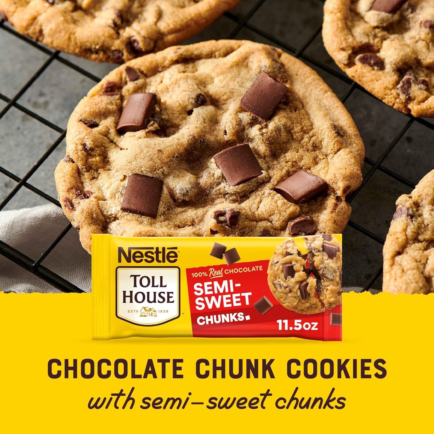 Nestle Toll House Semi Sweet Chocolate Chunks, 11.5 Oz - Image 5