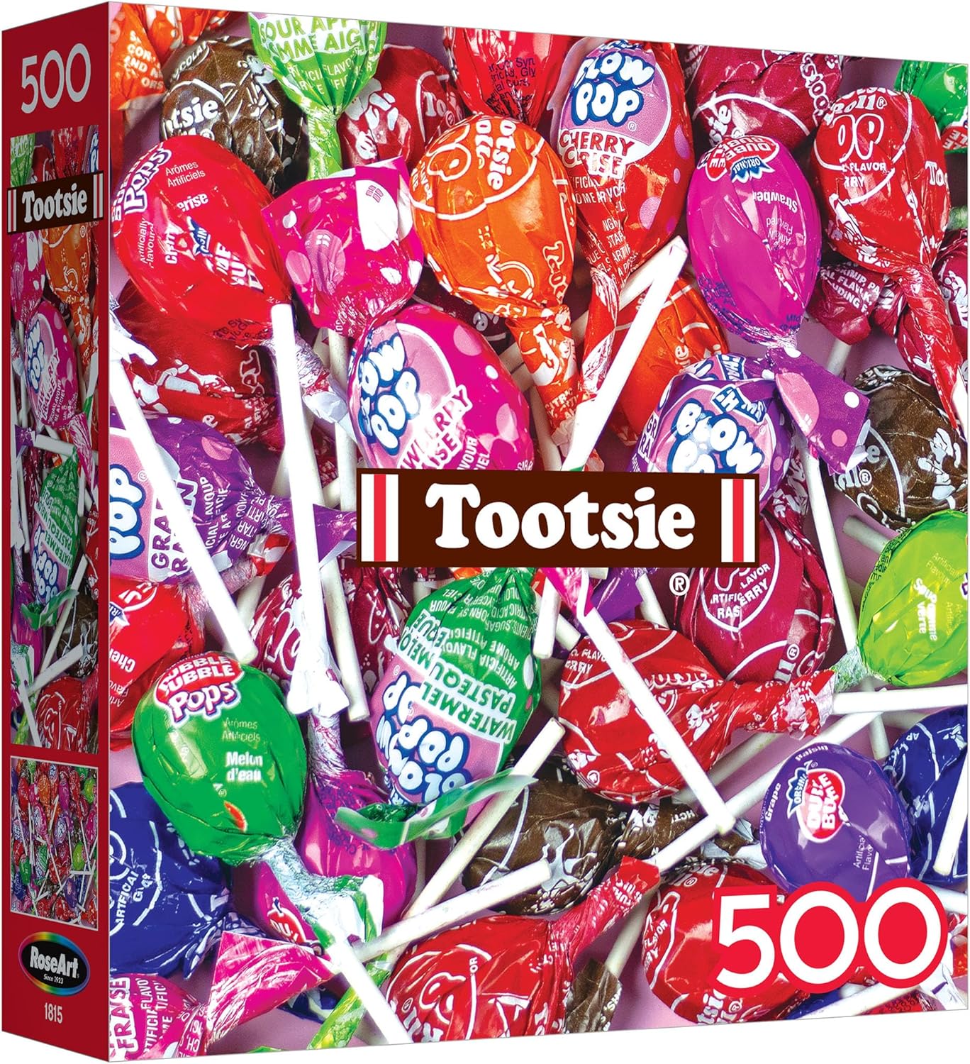 Alternative view of RoseArt - Snack Assortment- Blow Pop & Tootsie Roll Lollipop - 500 Piece Jigsaw Puzzle, Candy-Themed Puzzle for Adults