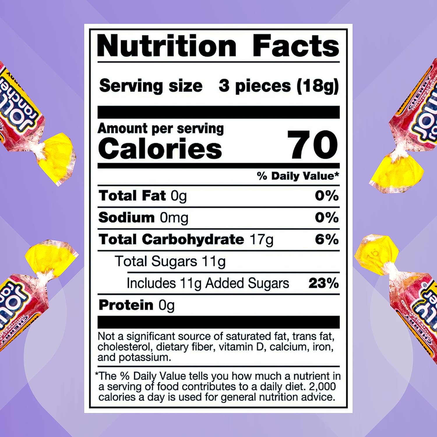 Jolly Racher Cherry Hard Candy, Individually Wrapped, Bulk Candy Bag - 1 Pound (16 oz)