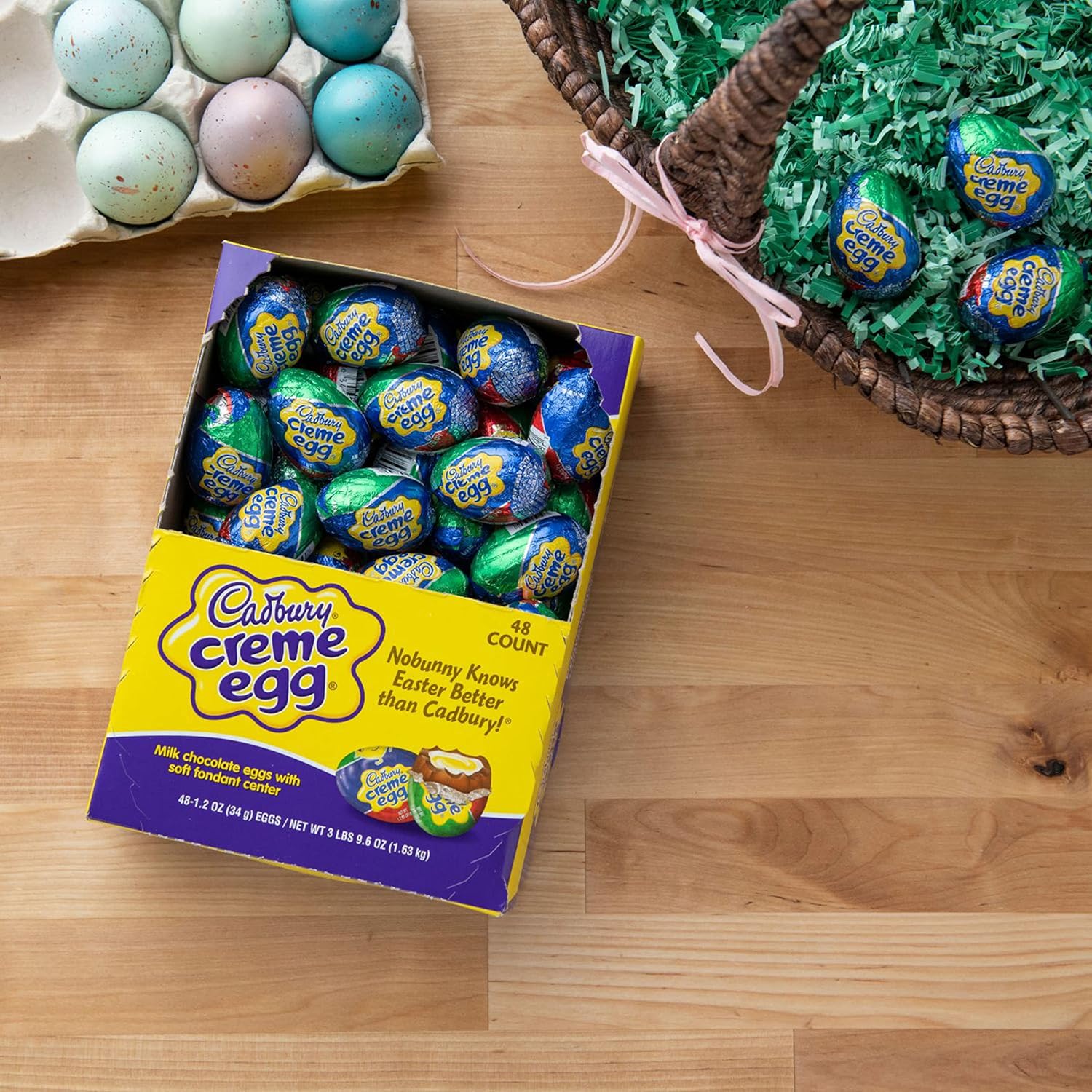 CADBURY CREME EGG Milk Chocolate Candy, Easter, 1.2 oz Eggs (48 Count) - Image 3
