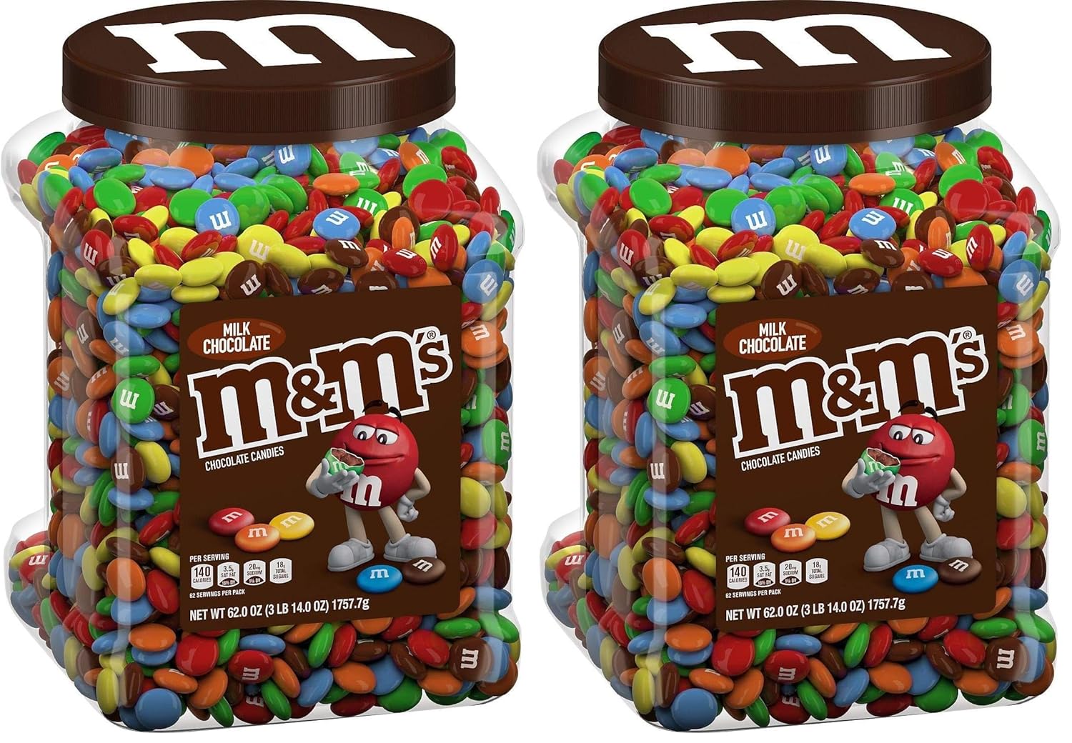 M&M's Milk Chocolate Candies 3Lb 14oz Jar Limited