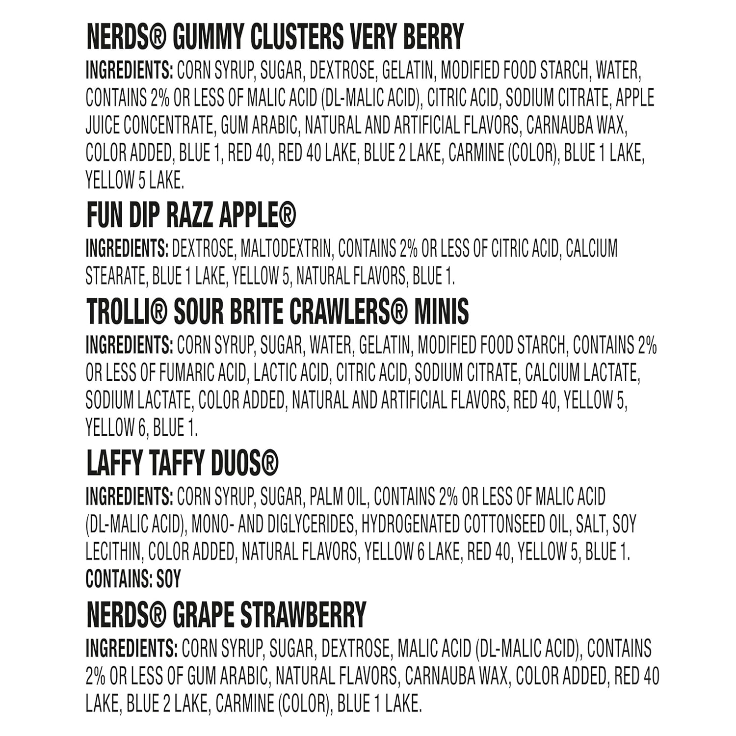 Alternative view of Halloween Candy Variety Seekers, Trick-or-Treat Variety Bag, NERDS Gummy Clusters, Fun Dip, Trolli, Laffy Taffy and More, 45ct, 18.9oz