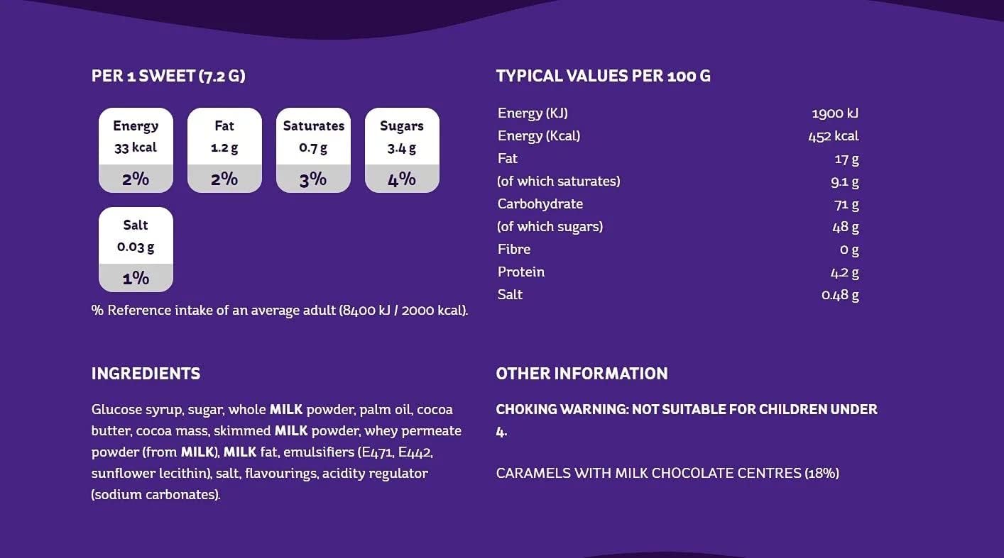 Cadbury Chocolate Eclairs 130 Grams - Pack of 2