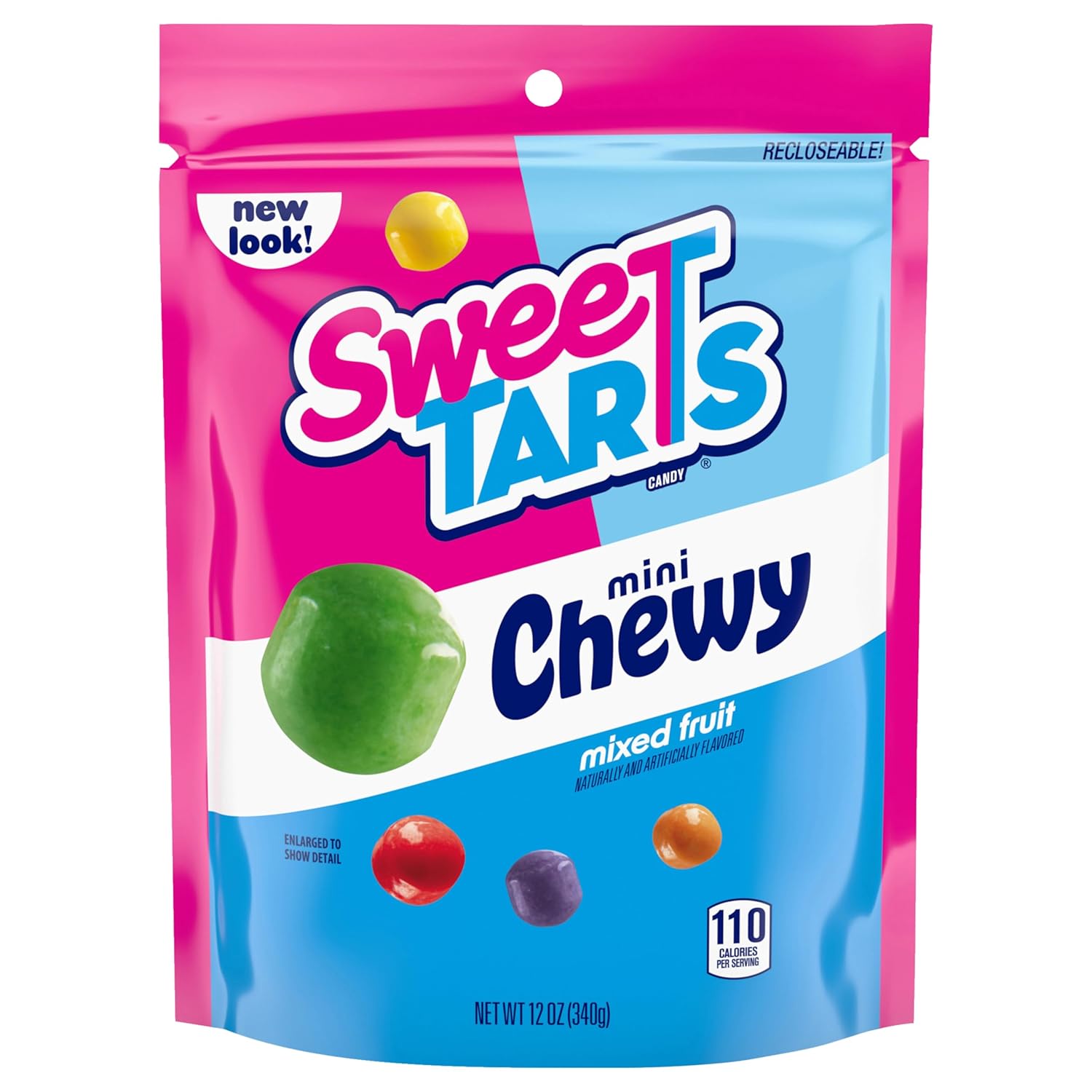 SweeTARTS Rope Bites Candy, Mixed Fruit, 8 Ounce Resealable Bag - Image 8