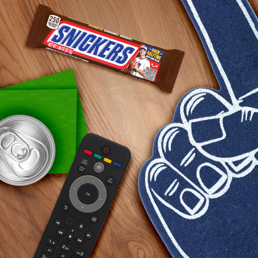 SNICKERS NFL Football Tailgating Snack Milk Chocolate Candy Bar, Full Size, 1.86 oz Bar (Packaging May Vary) - Image 4