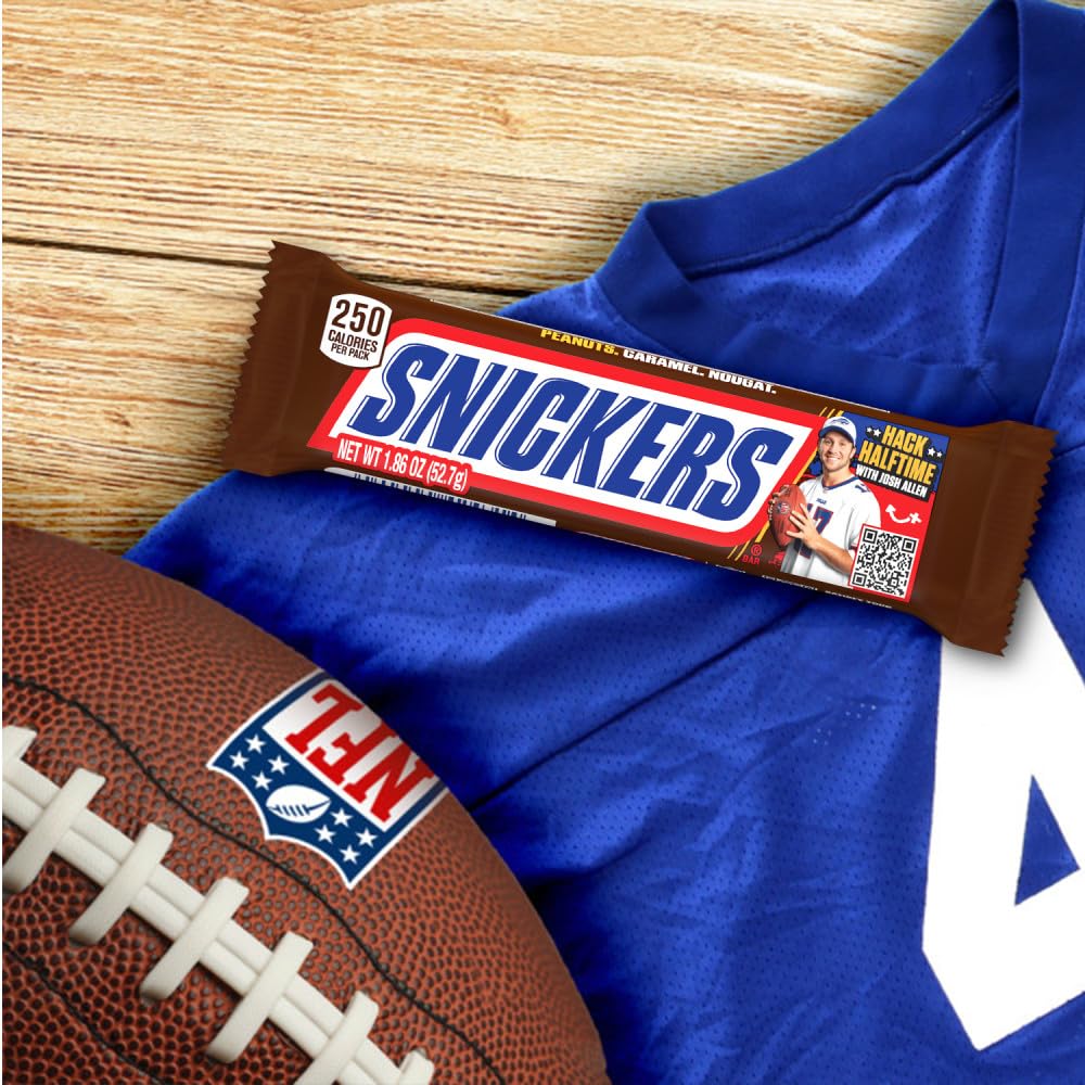 SNICKERS NFL Football Tailgating Snack Milk Chocolate Candy Bar, Full Size, 1.86 oz Bar (Packaging May Vary) - Image 5