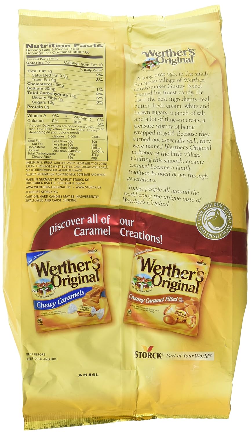 Werther's Original Hard, 34.0 oz Bag