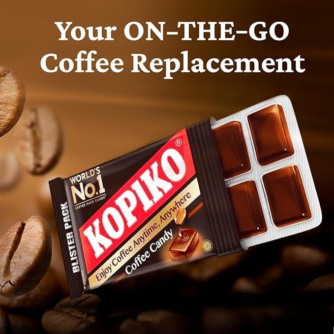 Alternative view of Kopiko Coffee Candy – Bold-Tasty Hard Candy from Indonesia with Real Coffee Extract – A Satisfying Boost for On-the-Go Energy (4-Pack 4.23 oz Each)