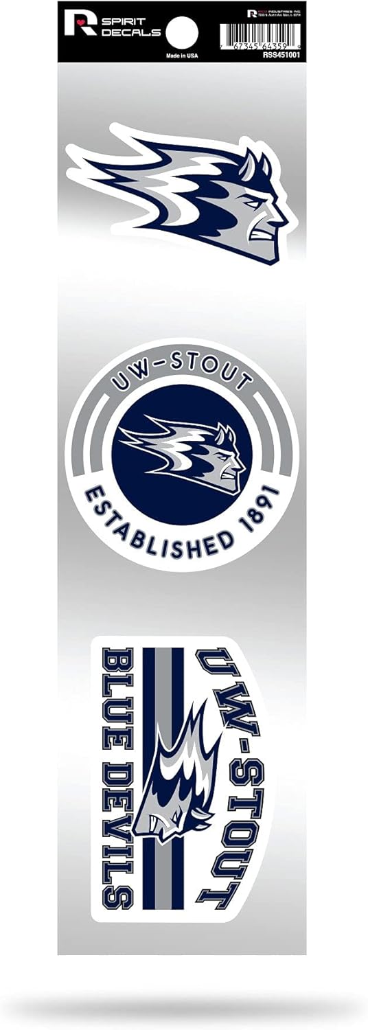 NCAA 3-Piece Retro Spirit Decals Retro Decal Set - Image 3