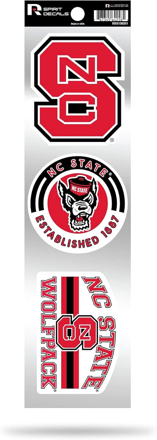 NCAA 3-Piece Retro Spirit Decals Retro Decal Set - Image 8