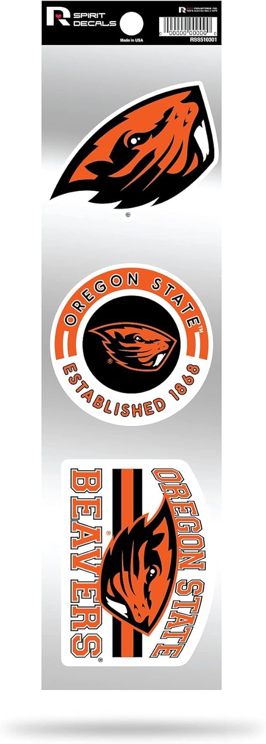 NCAA 3-Piece Retro Spirit Decals Retro Decal Set - Image 9