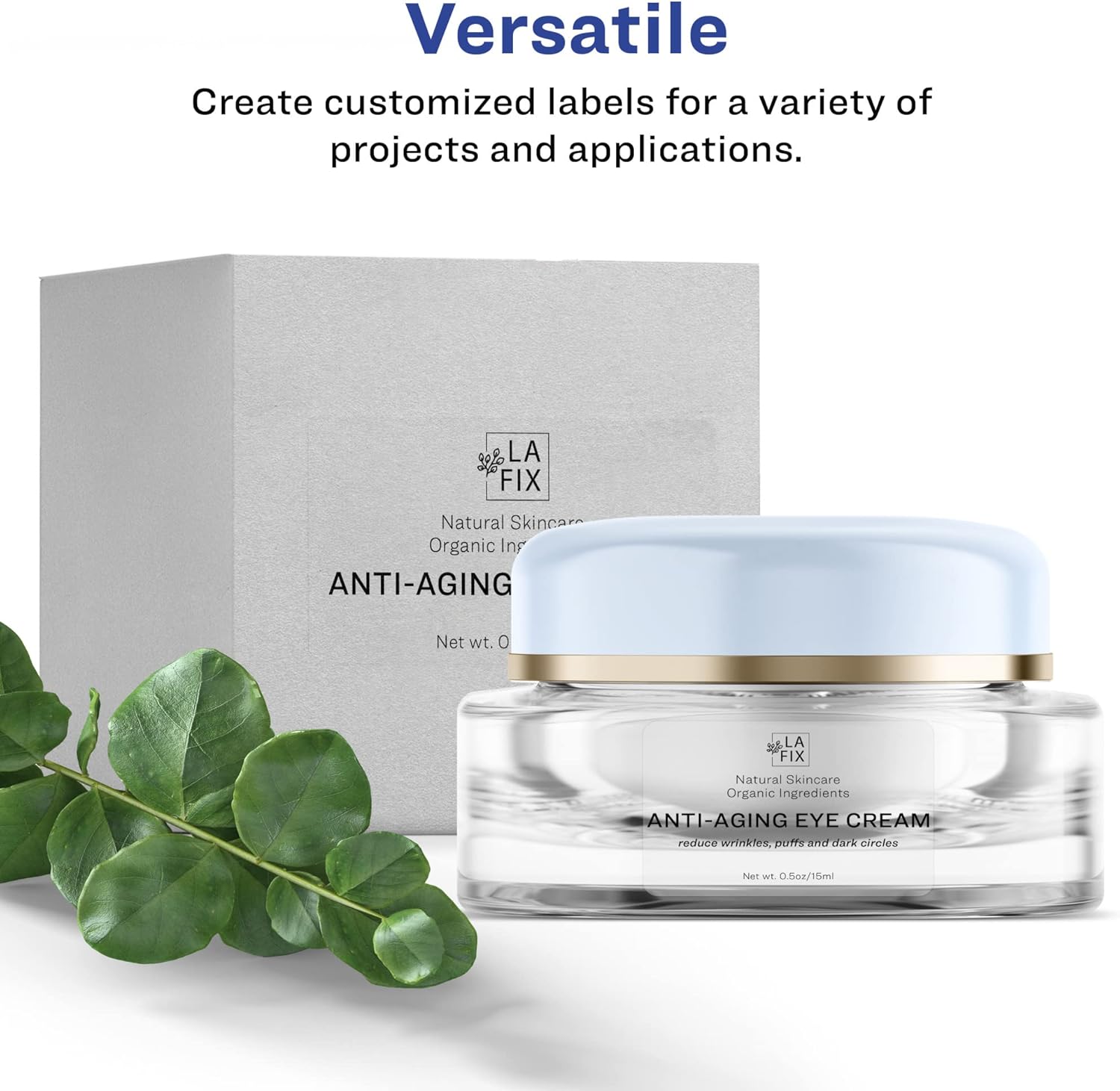 Avery Printable Blank Rectangle Labels, 2" x 3", Glossy Crystal Clear, 80 Customizable Labels (22822) - Image 4