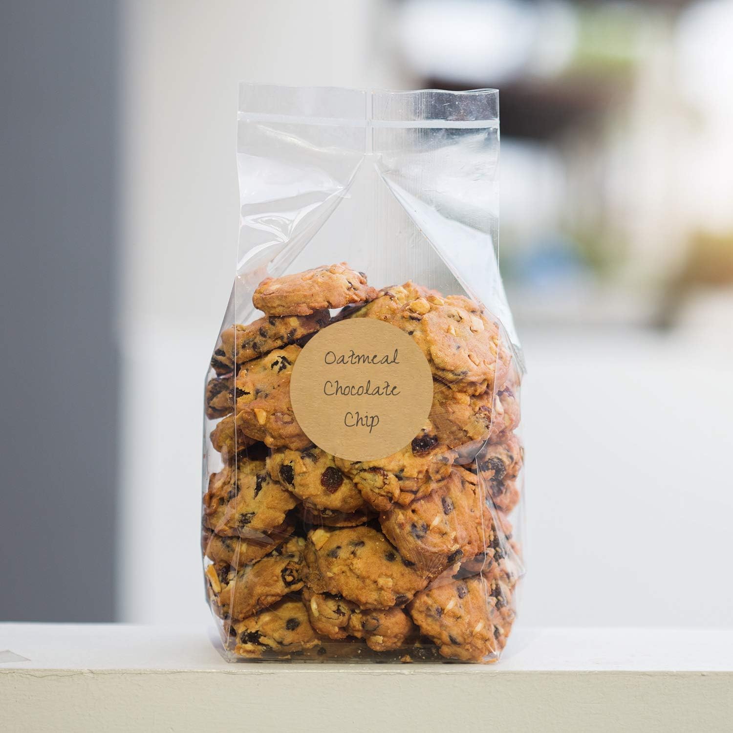 2" Natural Brown Kraft Stickers / 500 Circle Labels Roll/Permanent Adhesive Brown Kraft Round Organization Labels/Made in The USA