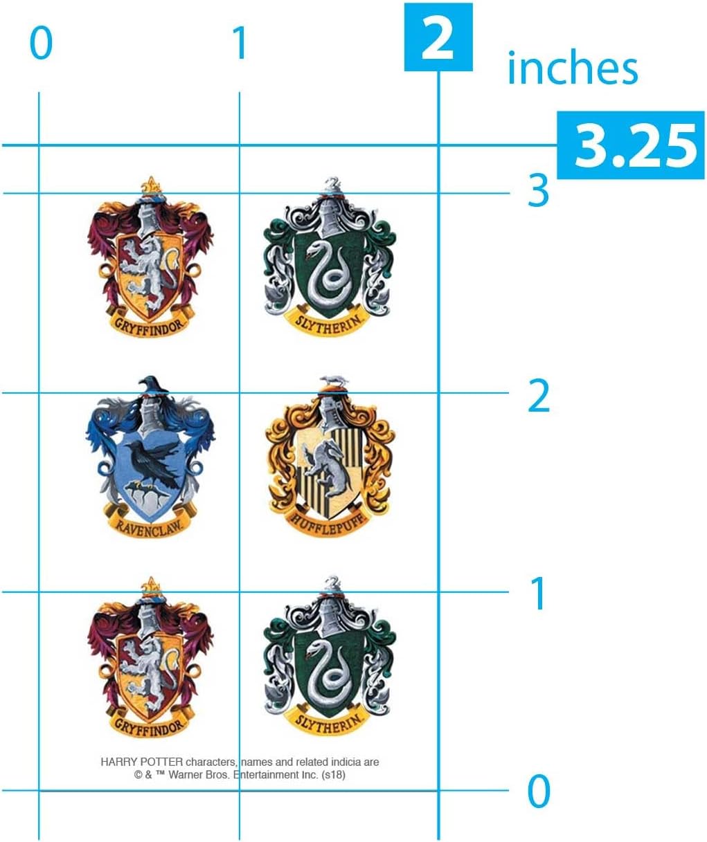 Playhouse Harry Potter Mini Hogwarts House Crests Pack of Three Perforated Sticker Half-Sheets - 3 Packs - Image 3