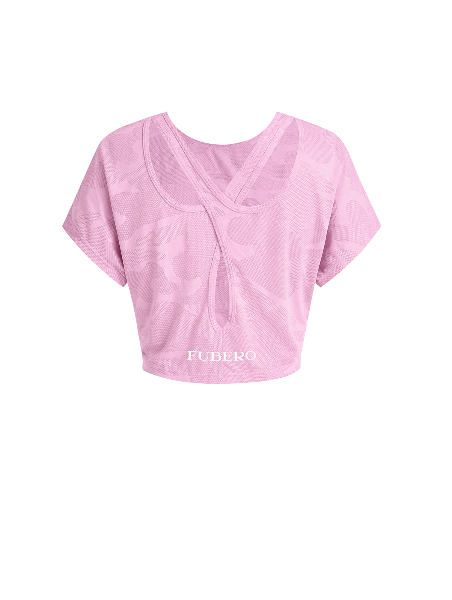 Alternative view of Pink Slim Fit Cropped T-Shirt
