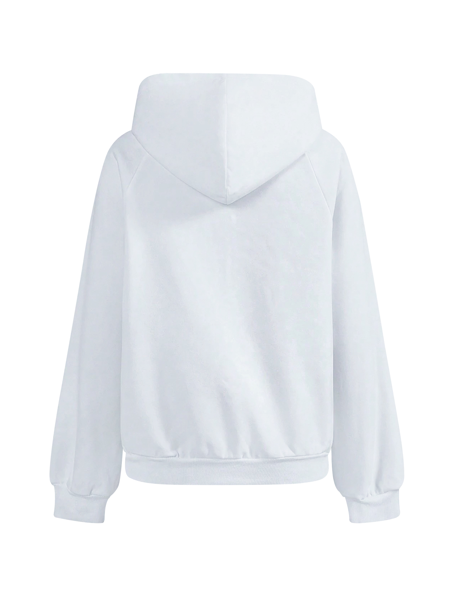 Alternative view of White Pocket Hoodie