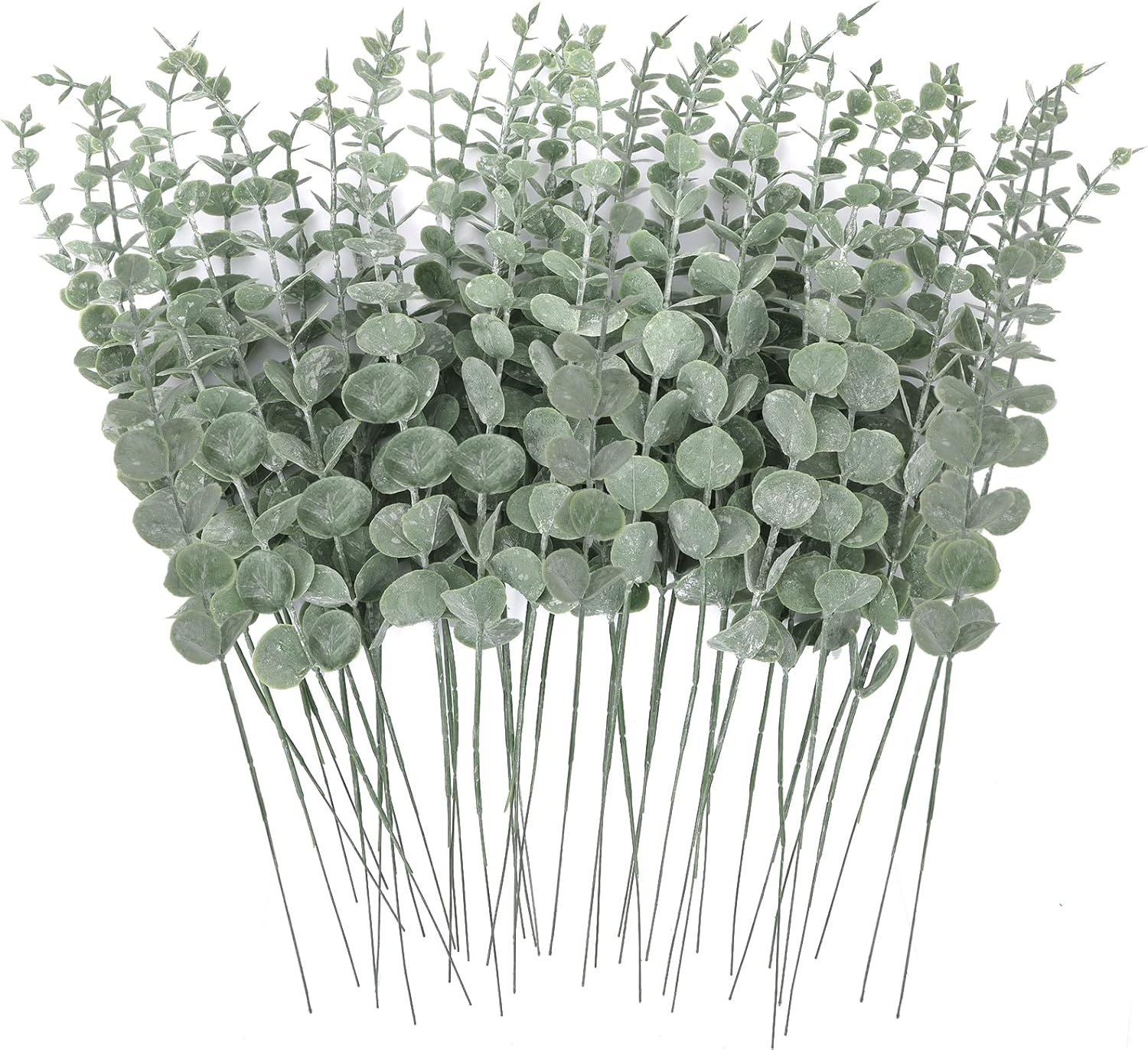 CEWOR 24pcs Eucalyptus Stems Artificial Eucalyptus Leaves Fake Greenery Branches Fake Flowers for Wedding Centerpiece Spring Easter Farmhouse Home Decoration - Image 6