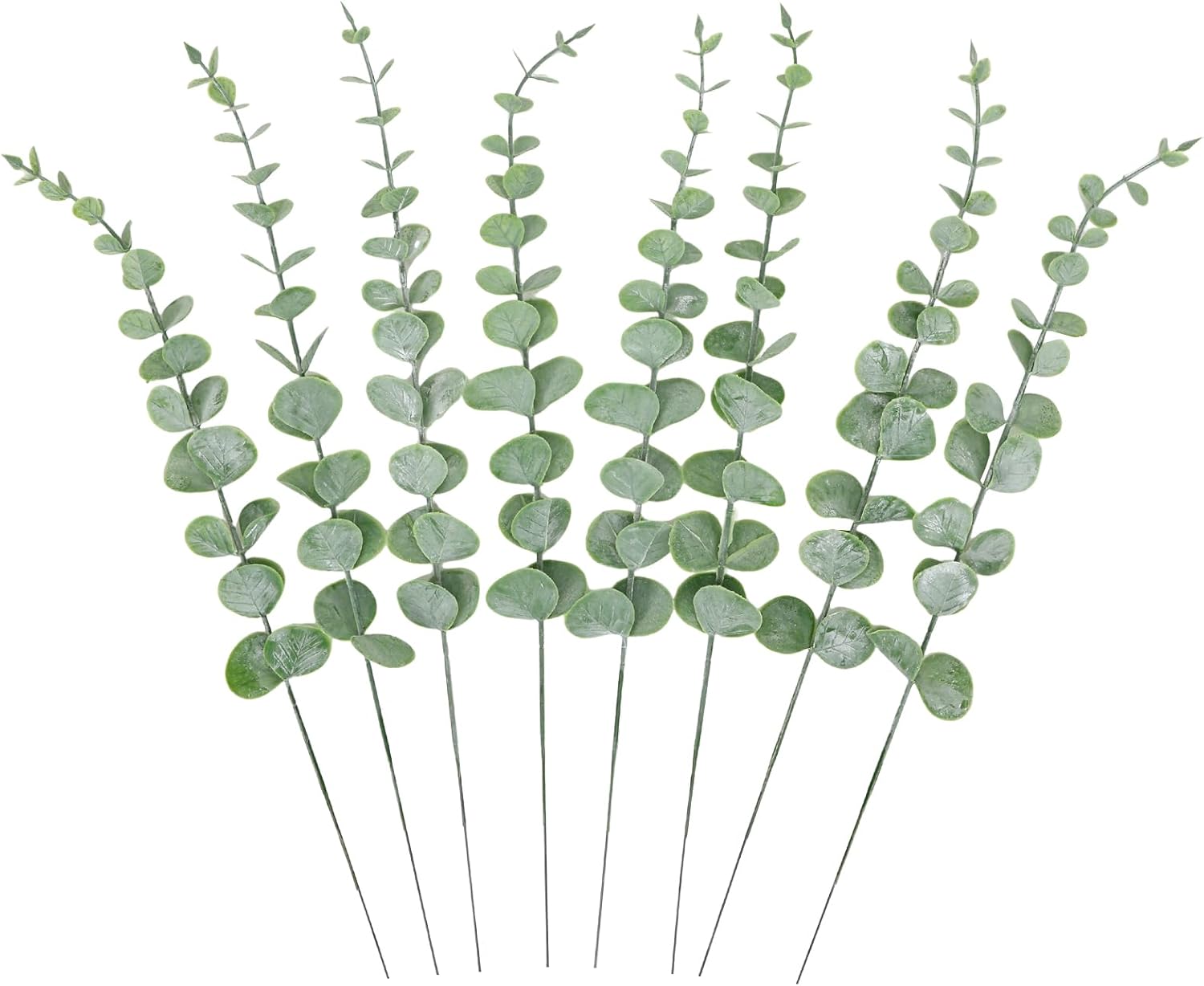 CEWOR 24pcs Eucalyptus Stems Artificial Eucalyptus Leaves Fake Greenery Branches Fake Flowers for Wedding Centerpiece Spring Easter Farmhouse Home Decoration - Image 7