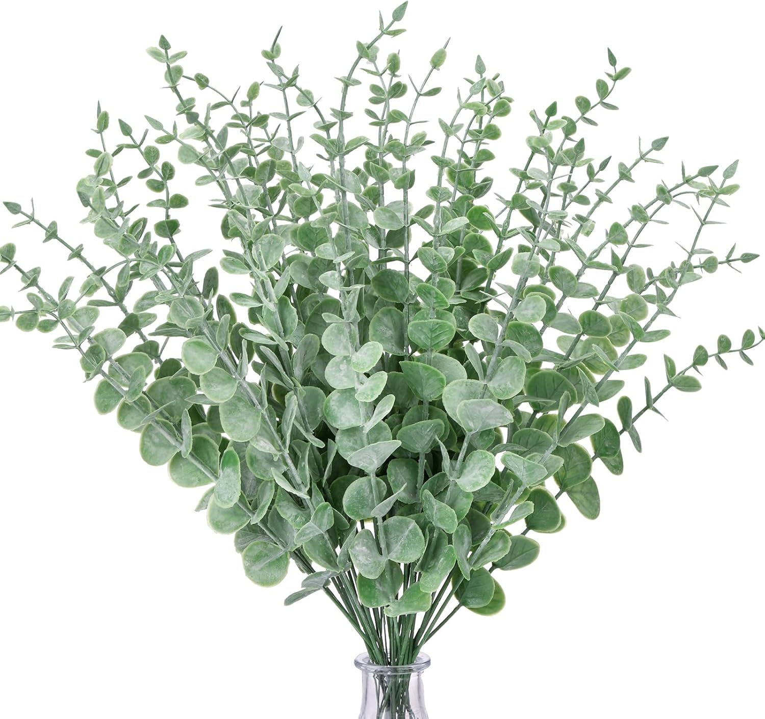 CEWOR 24pcs Eucalyptus Stems Artificial Eucalyptus Leaves Fake Greenery Branches Fake Flowers for Wedding Centerpiece Spring Easter Farmhouse Home Decoration - Image 8