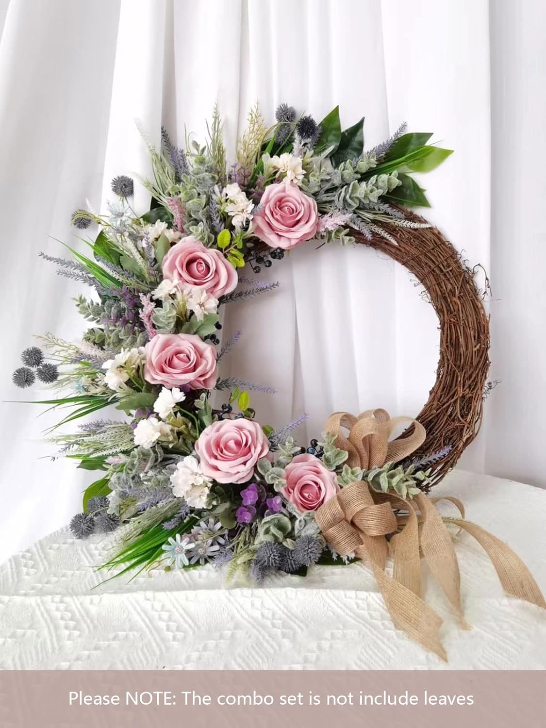 FACINOC Roses Artificial Flowers Pink Bouquets Box Set for DIY Bridal Wedding Shower Decorations Fake Floral Arrangements for Party Table Centerpieces Home Decor Indoor Outdoor Dusty Blush 19pcs - Image 4