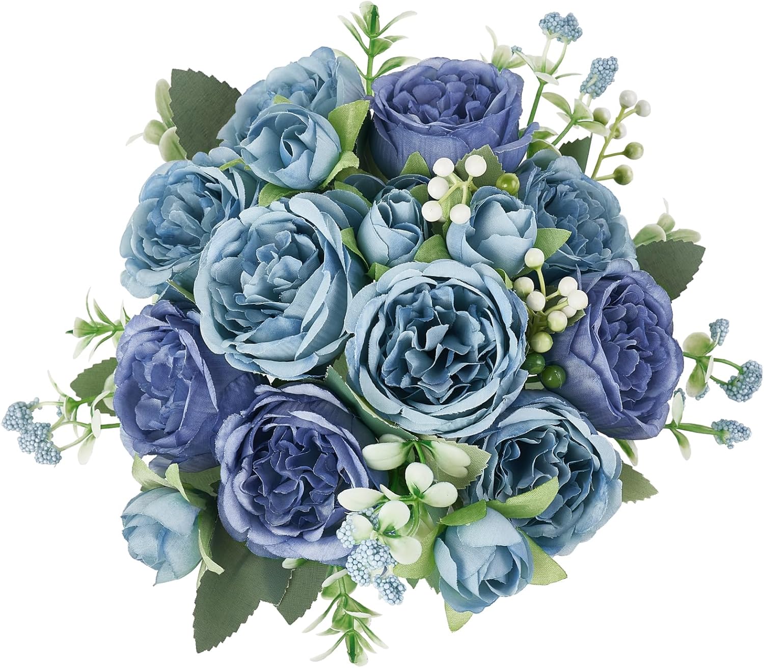 Mkono Peonies Artificial Flowers, Small Silk Flowers for Home Decor Indoor Fake Bouquet Faux Floral Arrangements Dining Table Centerpieces for Kitchen Party Decor Pink - Image 8