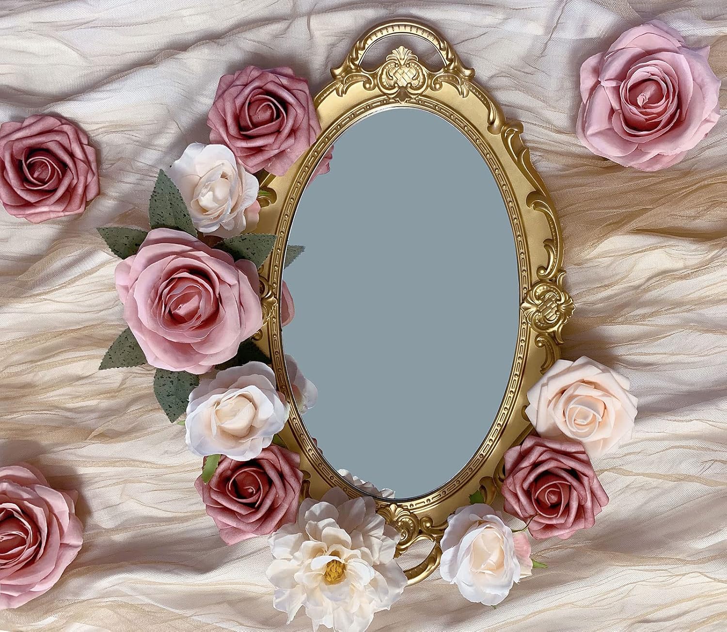 FACINOC Roses Artificial Flowers Pink Bouquets Box Set for DIY Bridal Wedding Shower Decorations Fake Floral Arrangements for Party Table Centerpieces Home Decor Indoor Outdoor Dusty Blush 19pcs - Image 6